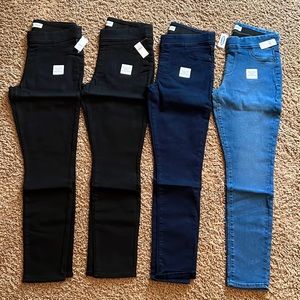 NWT Lot of 4 Old Navy Size 10 Super Skinny Jeggings